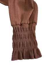 NWT Altar&rsquo;d State Dana Dress Womens M Brown Smocked Tiered Boho
