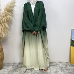 Ramadan Dubai Muslim Women Open Cardigan Abaya Robe Maxi Dress Kaftan Islamic