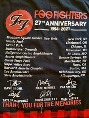 Foo Fighters Reworked Upcycled Vintage Band Tee Dress 1X 2X Plus Concert Tshirt