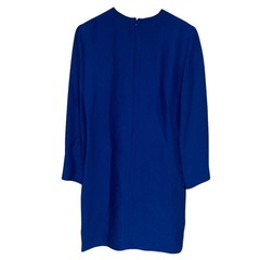 CELINE (Phoebe Philo era) Silk Blend Dress, Size 34, Blue Women USED