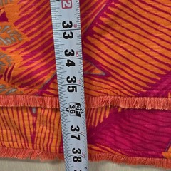 Chico&rsquo;s Palm Party Tropical Print Fringe Hem Dress Womens Size 2 US Large L