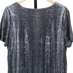 Show Me Your MuMu Demi Sequin Python Mini Dress Shift Concert Festival Large