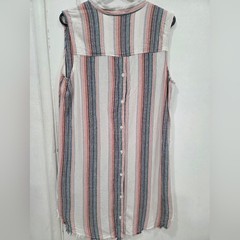 Cloth & Stone Multicolor Striped Mini Dress large
