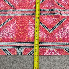 Minkpink Geometric Halter Maxi Dress Women Medium Pink Orange Backless Slit NWOT