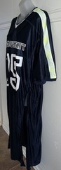 FREE PEOPLE FP MOVEMENT HIGHLIGHTER NAVY HAPPY CAMPER TEE SHIRT MAXI DRESS SZ M