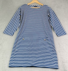 New J Crew Dress Womens Size Small 3/4 Sleeve Front-Pocket Knit Shift Dress