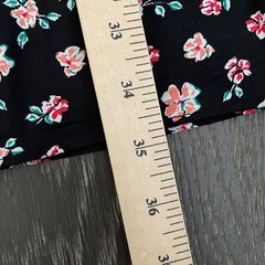 BP Dress Womens Large Black Floral Short Sleeve Pullover Lined Mom Casual