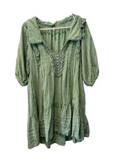 Free People Mermaids Tail Elora Mini Dress Victorian Cottagecore Boho Size S