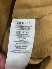 NWT $395 VINCE. Cross Back Dress Plus Size XXXL Viscose Stretch Mosswood NEW