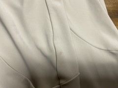 SYMPLI Asymmetrical Dress Stretch Pockets Beige Size 6