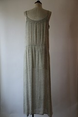 Pineapples Tan White Animal Print Buttoned Long Maxi Strappy Sundress Women M