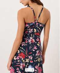 PACT Organic Fit & Flare Midi Dress – Dayspring Blooms Multi NEW