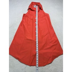 Finley Audio Tech Noir Minimalism Sleeveless Button Front Tunic Coral Citrus