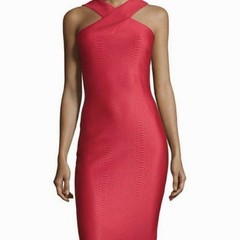 Ted Baker Red Snake Midi Dress Women’s US 2