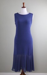 CHICO&rsquo;S Travelers NWT $149 Dress in Blue Casa Size 3 P US XL / 16 / 18 Petite