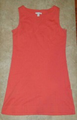 New York & Co Knit Tank Top Dress Salmon Size Small