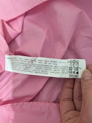 Zara Pink Poplin Long Sleeve Mini Dress Size Medium