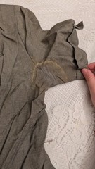 Vintage Gray 1950s or 1940s Dress with Condition Issues Size M