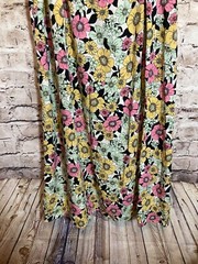 Papaya Maxi Dress Womens 14 Floral Puff Sleeve Square Neck Full Length Prairie