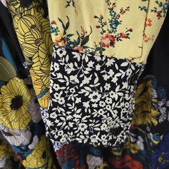 Sandro Paris Patchwork Silk Floral Mini Dress Size 1 S – Boho French Girl