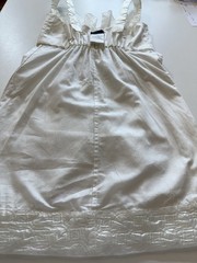 Alessandro De Benedetti Ivory Cotton Couture Occasion Dress IT40 Archive BNWT
