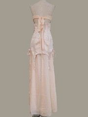 NEW RARE $729 FOR LOVE AND LEMONS VIOLETTE CORSET GOWN DRESS IN PINK SIZE 2