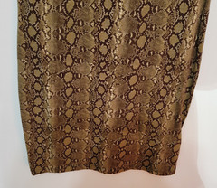 Michael Kors Women&rsquo;s Brown Tan Beige Snake Animal Print Dress Size Small