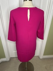 Kate Spade Lined Solid Pink Scalloped Dress Size 4 Read