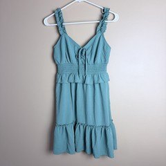 Evolutionary Apparel Green V-Neck Sundress S