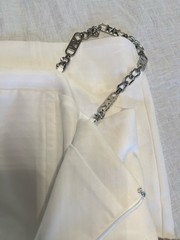 MICHAEL Michael Kors White Chain Strap Mini Dress Sweetheart Neck Sleeveless 8