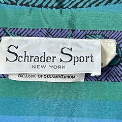 Vintage SCHRADER Sport New York Striped Lightweight Belted Midi Dress—SZ. 6
