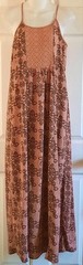 Xhilaration Adjustable Strap Lightweight Gauzy Hippie Boho Maxi Dress size Small