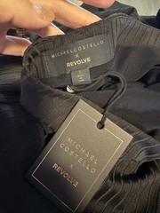 Michael Costello X Revolve Size S Black Long Sleeve Maxi Dress