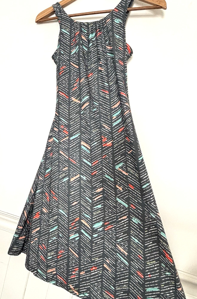 Prana Athletic Skypath Open Back Tank Sun Dress Size XS Active Geometric *A7