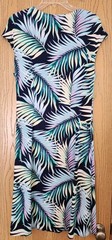 NWT Tommy Bahama Leinani Leaves Tambour Dress ,Size XL,blue