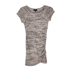 Cloud & Sky Short Sleeve Knit Ruched Dress Small