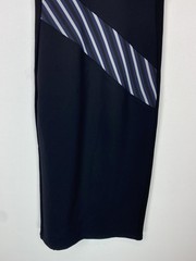 Sportmax Black Blue Colourblock Midi Sheath Tank Dress M