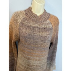 L Space The Monroe Long Sleeve Sweater Dress Temescal Canyon Ombre Sz M New