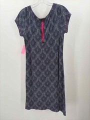 Pre-Owned Hatley Navy Size Medium Knee Length Short Sleeve Dress