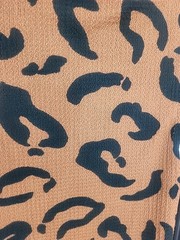 NWOT Sash & Soul Brown Leopard Print Sleeveless Ruched Bodycon Midi Dress Sz Sm