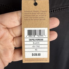 Johnson & Murphy Casual Sleeveless Modal Blend Black Shift Dress Sz XS New