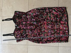 A.J. Bari Vintage Multicolor Sequin Tank Dress Size small/medium
