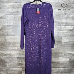 Bold Elements Long Sleeve Sheer Layered Bodycon Dress Size XL