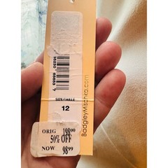 Jewel by Badgley Mischka One-Shoulder Cocktail Dress NWT Size 12