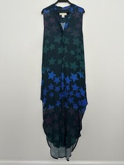 Mara Hoffman Star Blast Midi Shirt Dress Sleeveless Maxi Size L