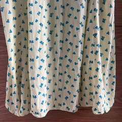 Marks & Spencer X Ghost Ditsy Print Tea Dress Size 18 Butter Yellow Blue Heart