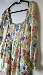 NEW LOOK – MATERNITY FLORAL PUFF SLEEVE DRESS – SIZE 20 – CREAM / MULTICOLOURED