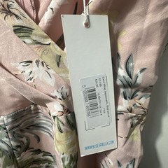 Blue Vanilla Cami Wrap Asymmetric MIDI Dress Pink Size 8 BNWT