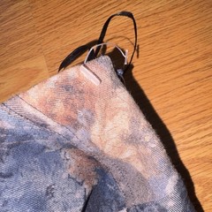 Lucca Couture Small Blue Multicolor Animal Print A-Line Spaghetti Strap Dress