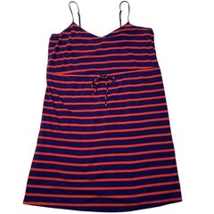 Old Navy Womens XL Dress Yacht Red Blue Nautical Sailing Flag USE 4th Cotton